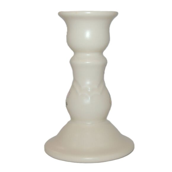 PFALTZGRAFF HEIRLOOM STONEWARE TAPER CANDLESTICK HOLDER PINK FLOWERS 5" TALL - Picture 2 of 6